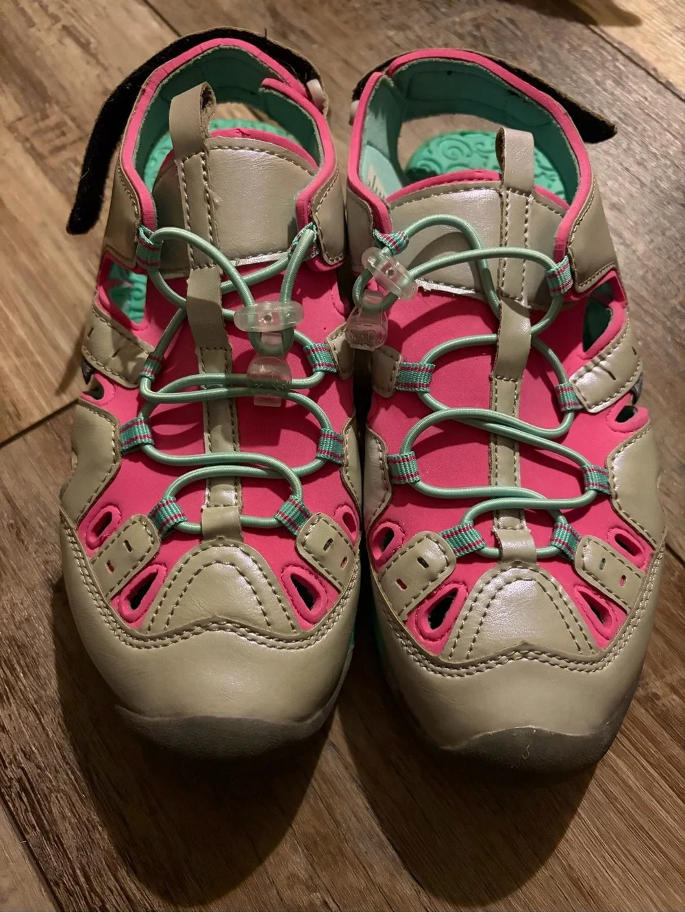 Kids Active Sandals - Pink and Tan
